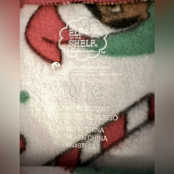 ELF ON THE SHELF| KIDS SIZE 10/12 | PAJAMA SET | COORDINATED SET|GENDER NEUTURAL - Picture 5 of 5